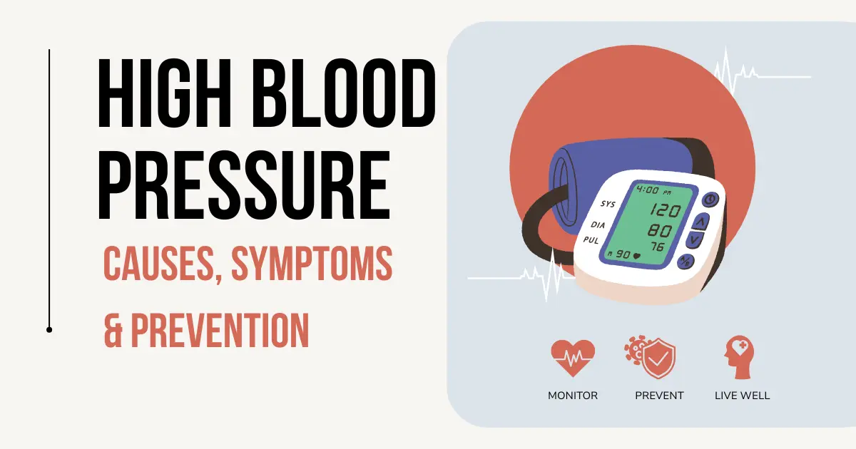 High Blood Pressure: Causes, Symptoms & Prevention